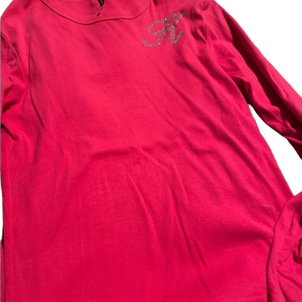 Cha Cha Vente size small king sleeved tee shirt rhinestone “K” new without tags